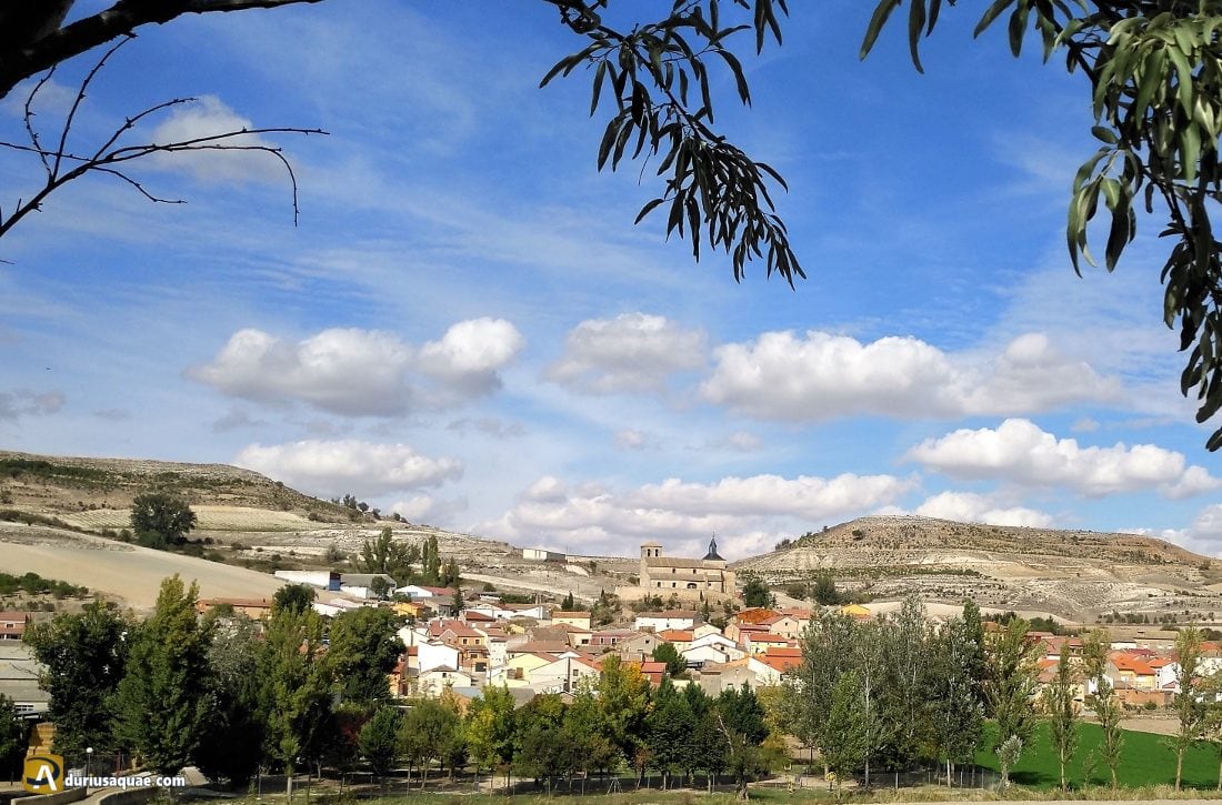 Vista de Castrillo de Duero, en la comarca del Campo de Peñafiel