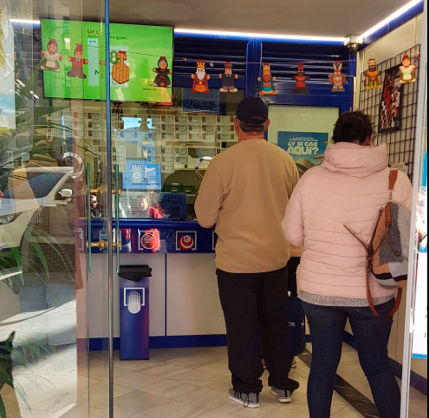 Imagen de la administración de lotería en las últimas horas antes del sorteo