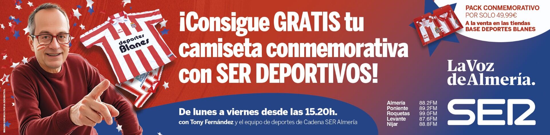 No te quedes sin tus camisetas conmemorativas del Almería.