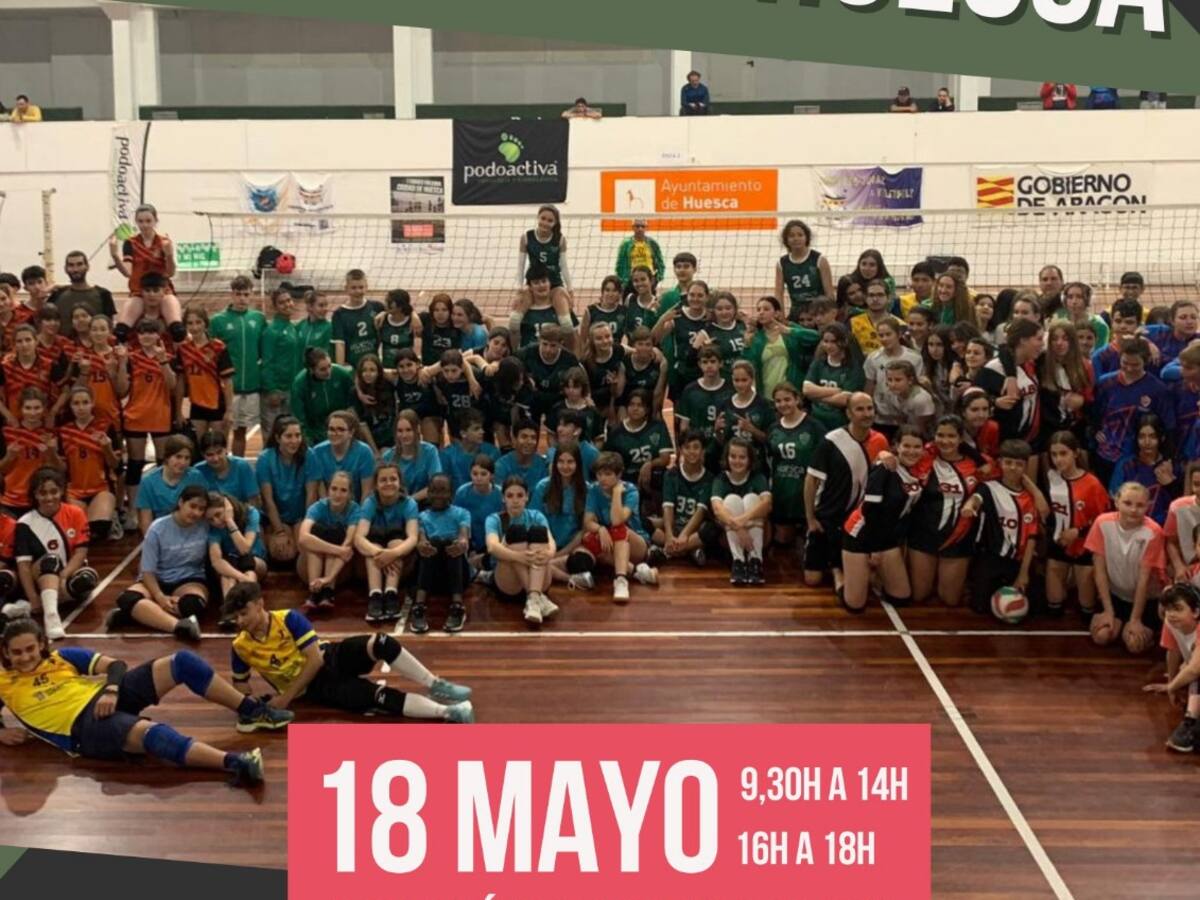 Huesca acoge el II Torneo de Voleibol Ciudad de Huesca con 150 escolares