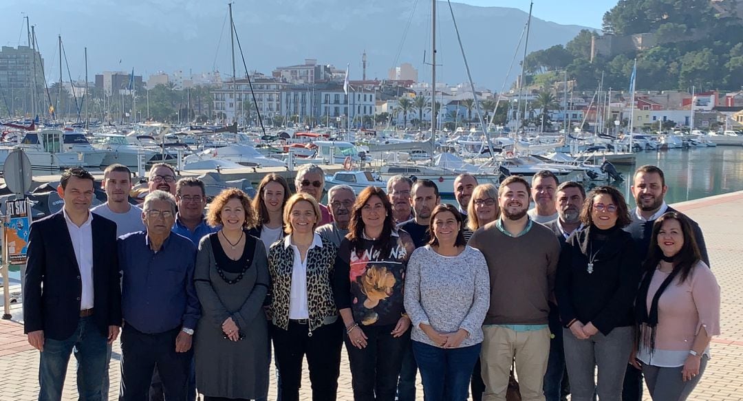 Nueva ejecutiva del PP de Dénia.