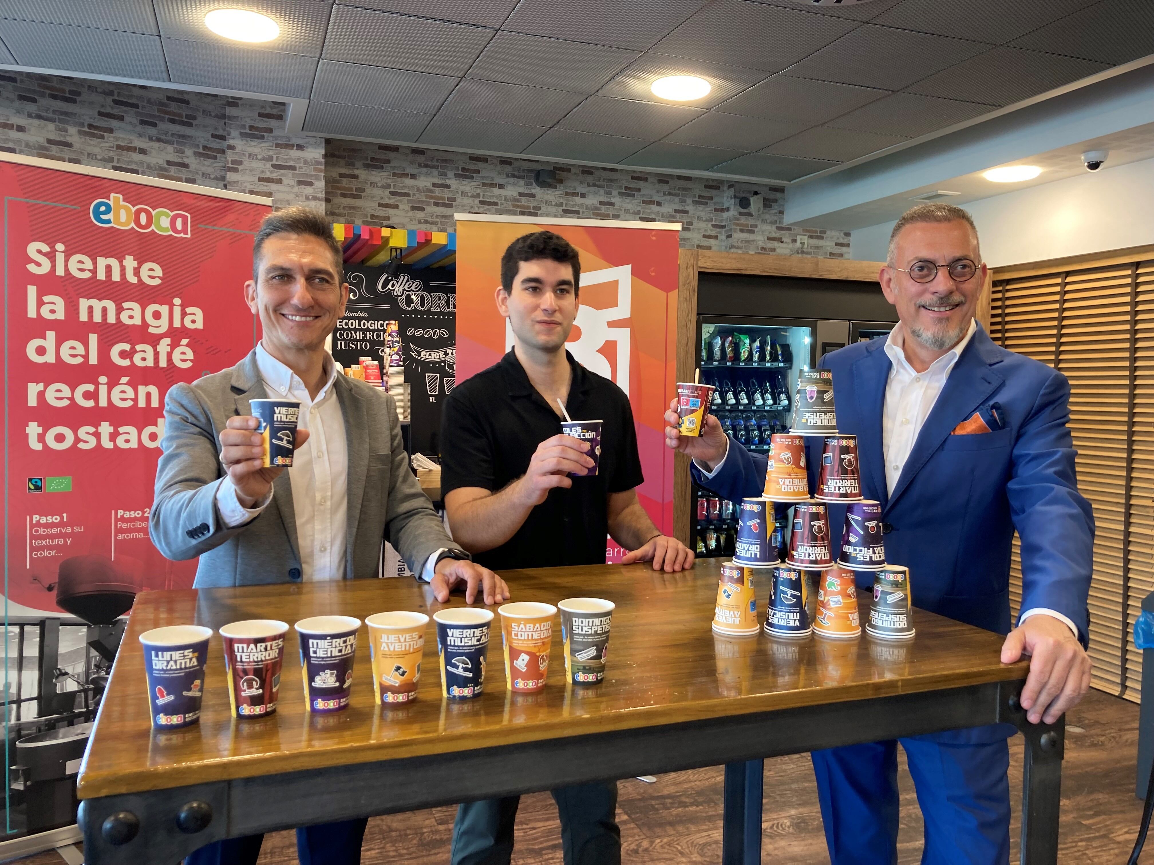 Representantes de Eboca y Brusau Films en la presentación