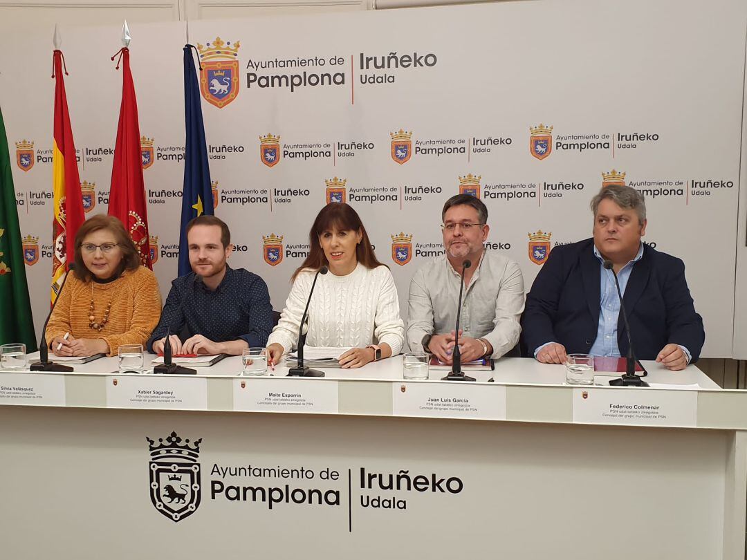 Grupo municipal PSN en el Ayuntamiento de Pamplona