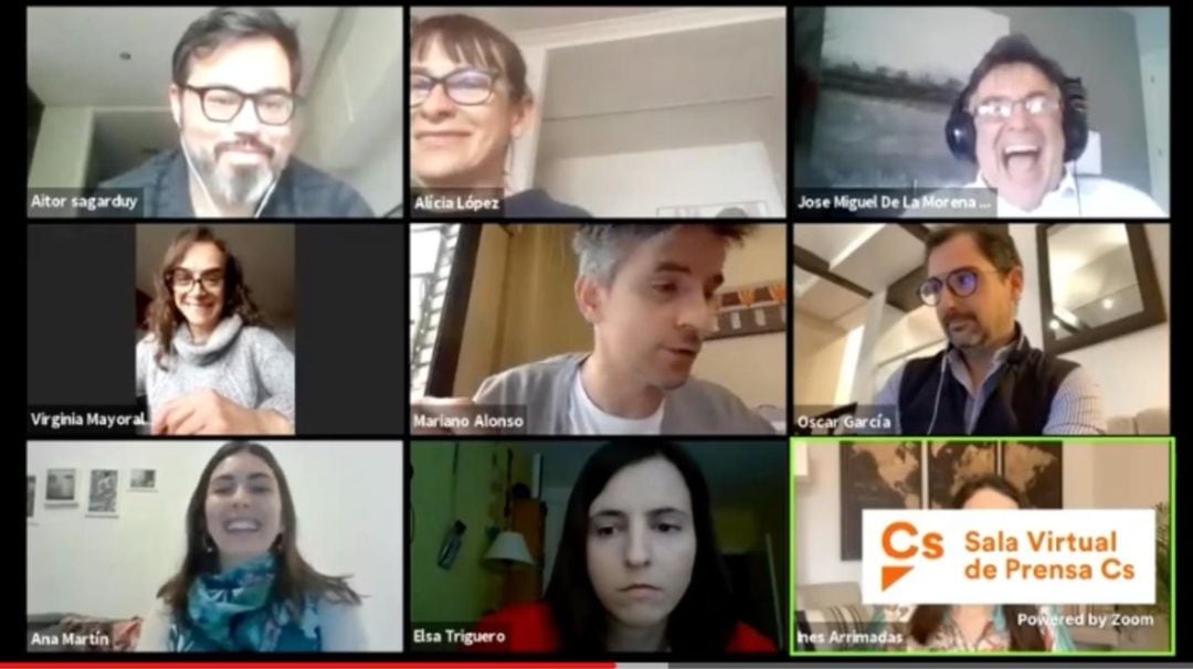 Rueda de prensa telemática con Inés Arrimadas.