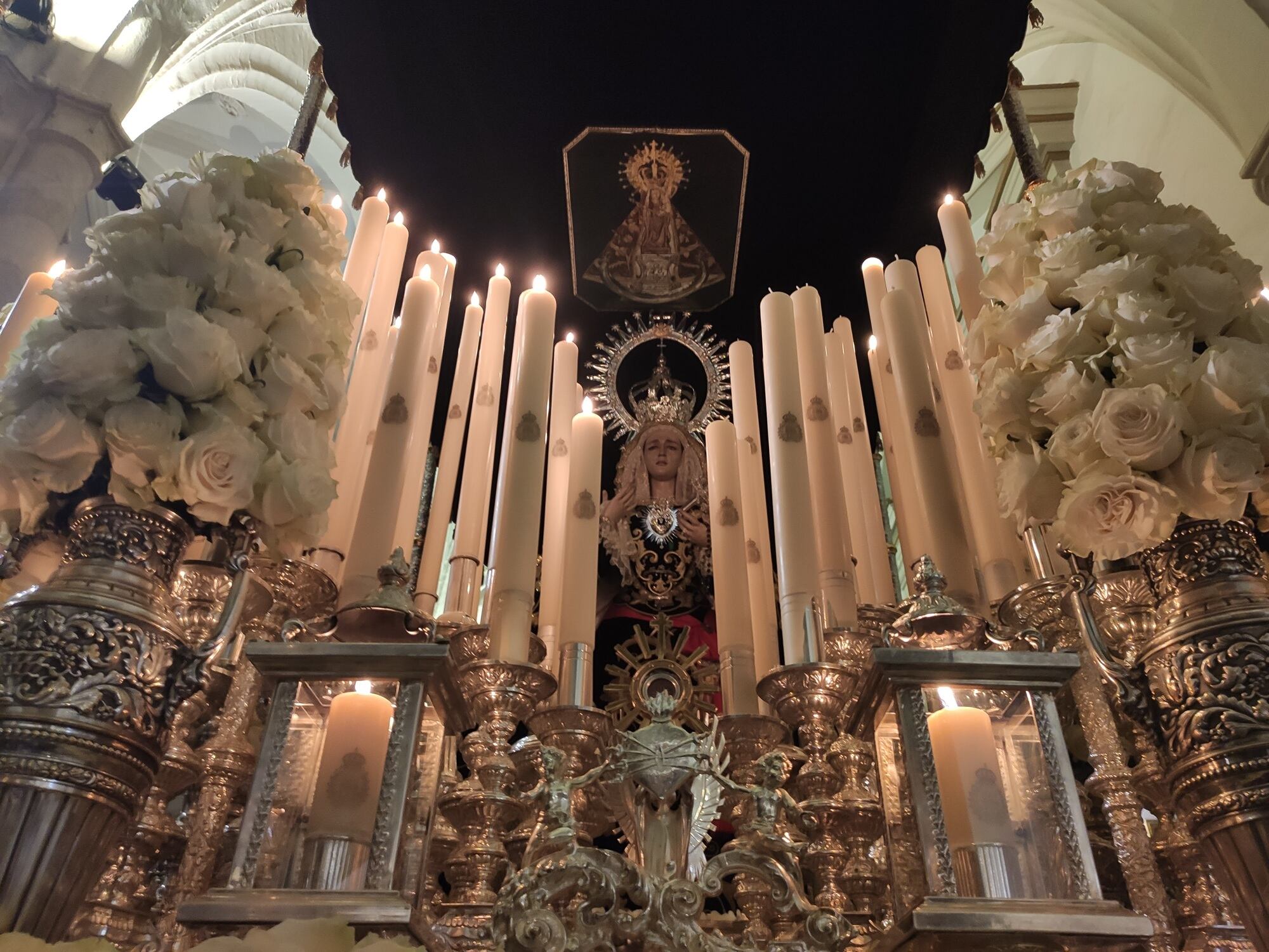 Nuestra Señora de la Soledad de Jaén en su paso procesional.