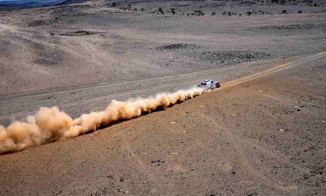 Carlos Sainz, en el Rally Dakar.