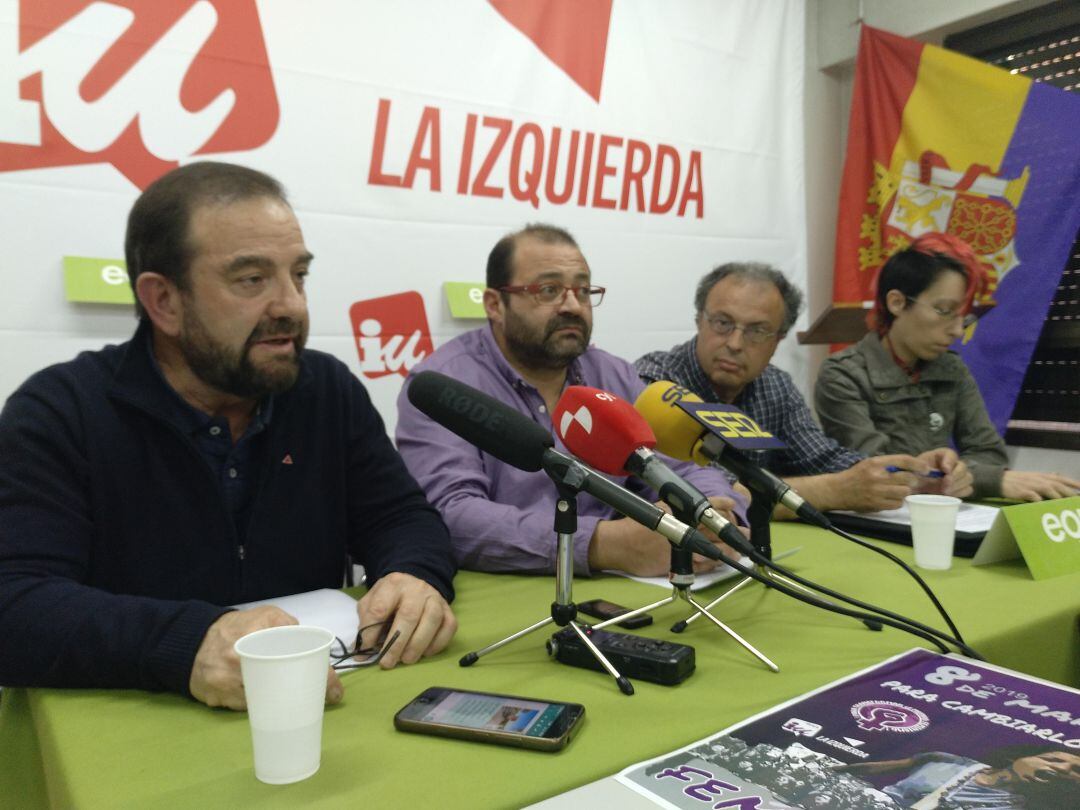 Bruno Coca (IU), José Jiménez (IU), Juan Carlos Rico (EQUO) Y Leonor Sánchez (EQUO)