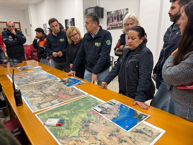 Un momento de la reunión de hoy