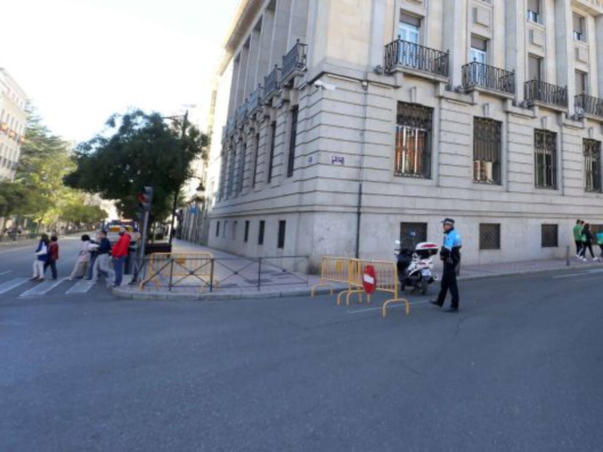 Cortado el tráfico en el centro hasta el lunes por la noche