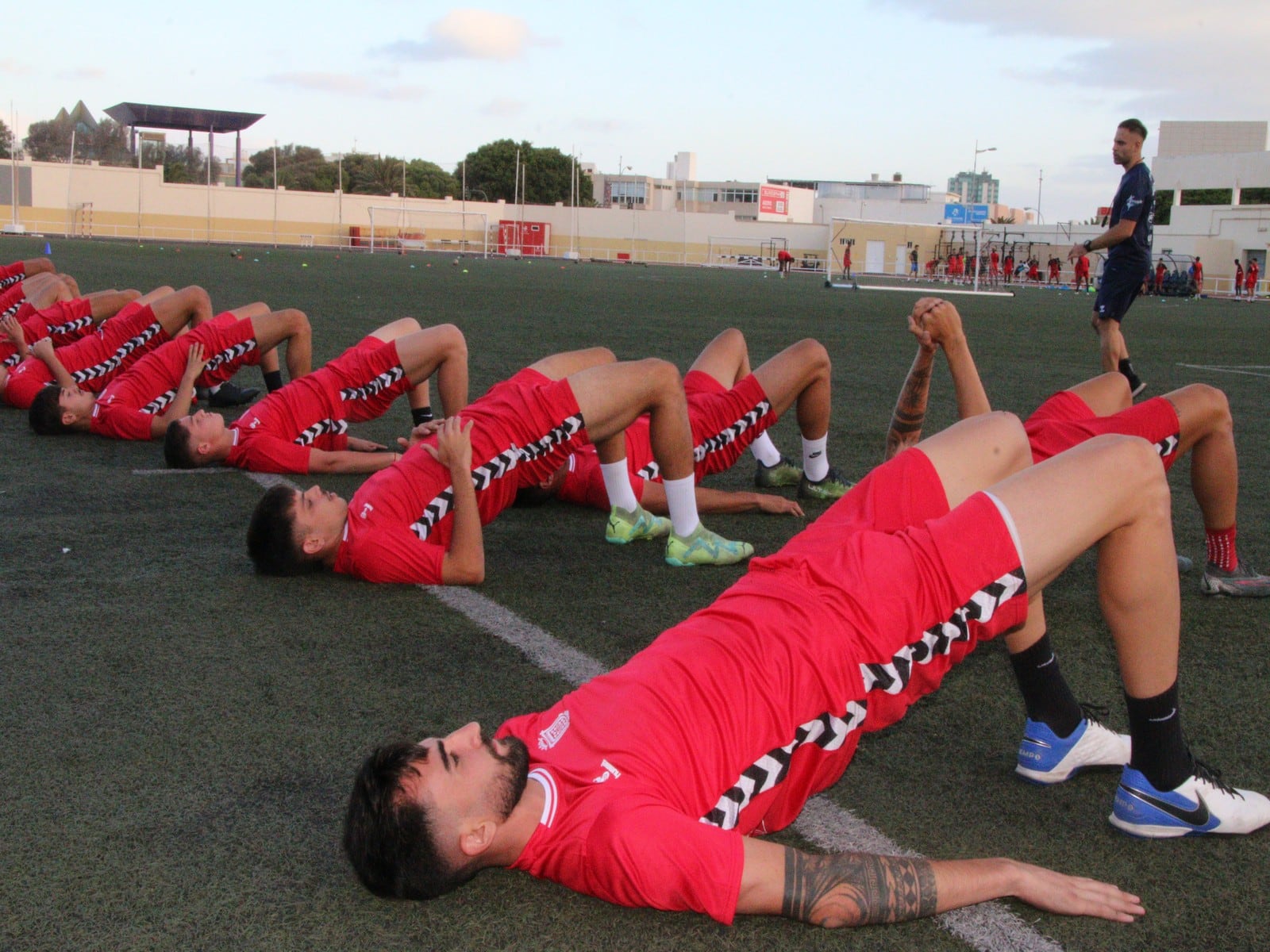 Primeros entrenamientos de la UD Lanzarote.