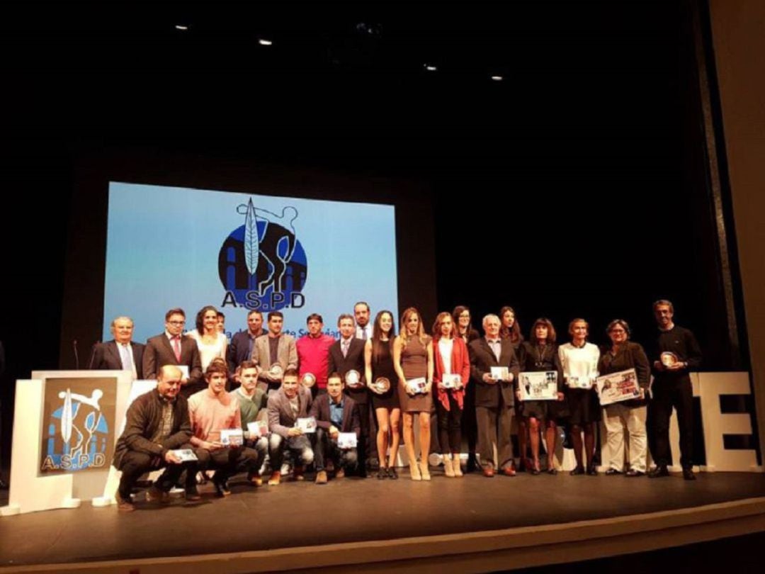 Foto de familia de la gala del deporte