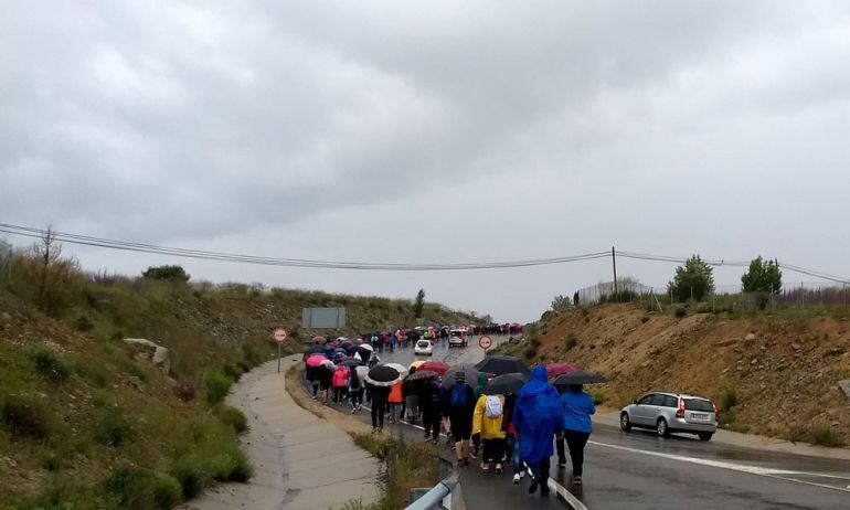 Participantes en la marcha