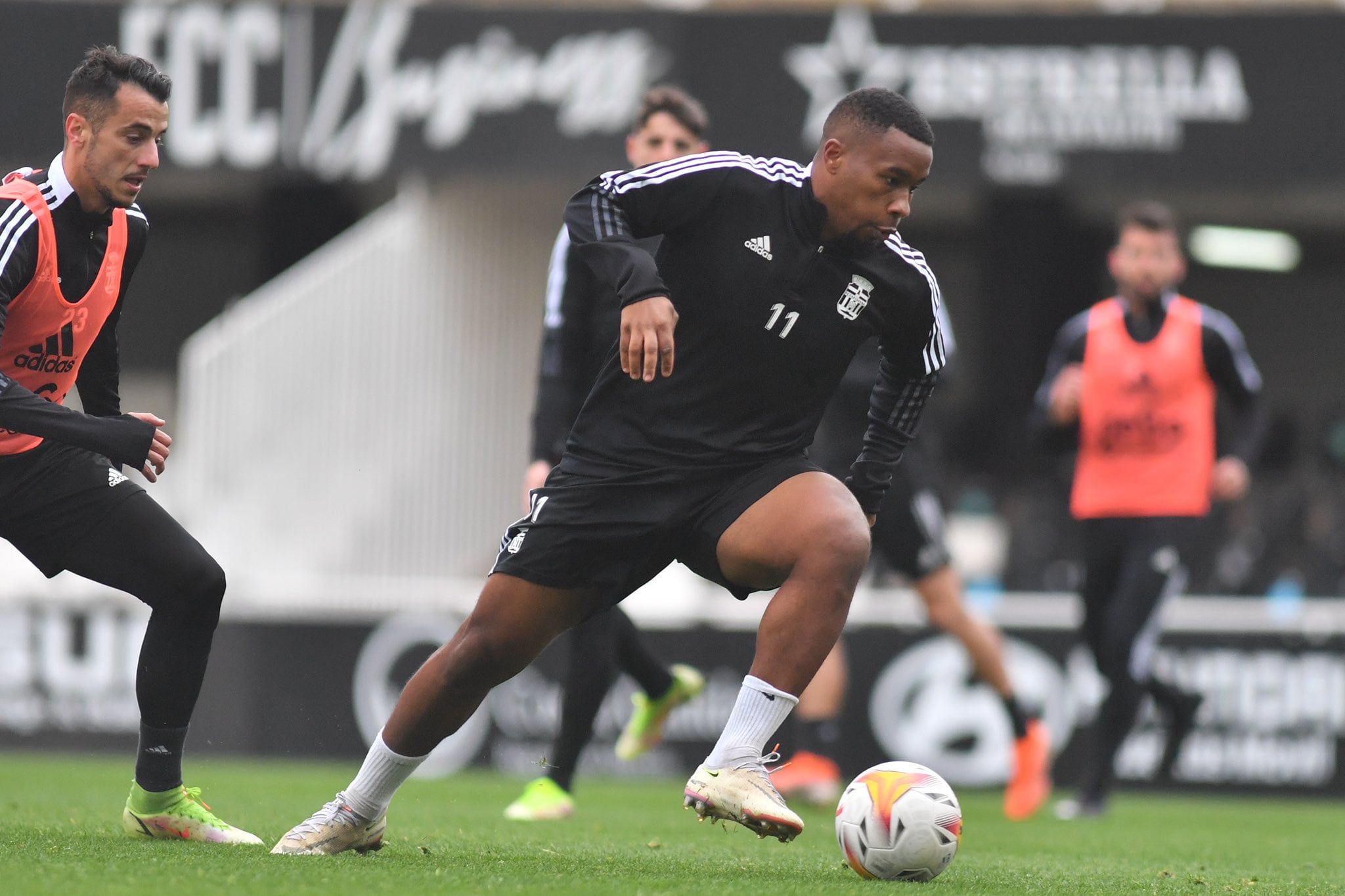 Kawaya, que se marchará al Albacete, durante un entrenamiento en el Cartagonova