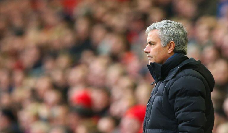 Mourinho, durante un partido del Chelsea