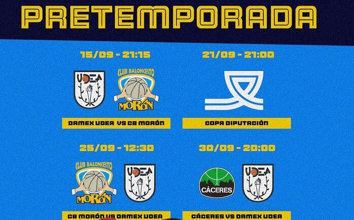 Calendario de pretemporada de UDEA Algeciras