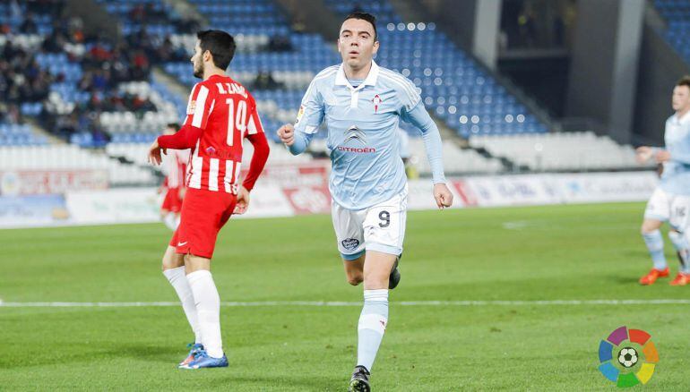 Iago Aspas anotó dos goles para el Celta