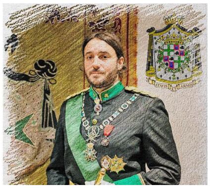 Retrato de Francisco de Borbón y Von Hardenberg que recoge el informe de Asuntos Internos
