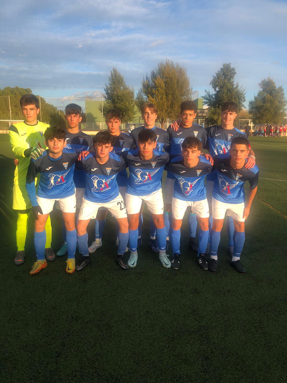 Alineación del juvenil del Caudetano