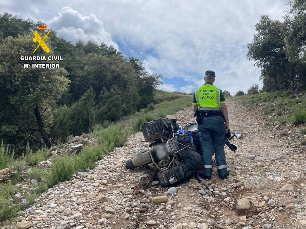Un motorista herido grave en un accidente de circulación cerca de Abizanda
