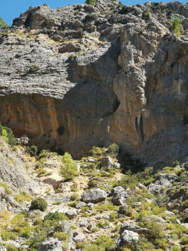 Paraje de la Escaleruela donde se desarrolla la vía ferrata