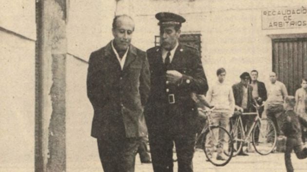 El escritor Francisco García Pavón y Antonio Casal, actor que interpretó a su personaje Plinio.