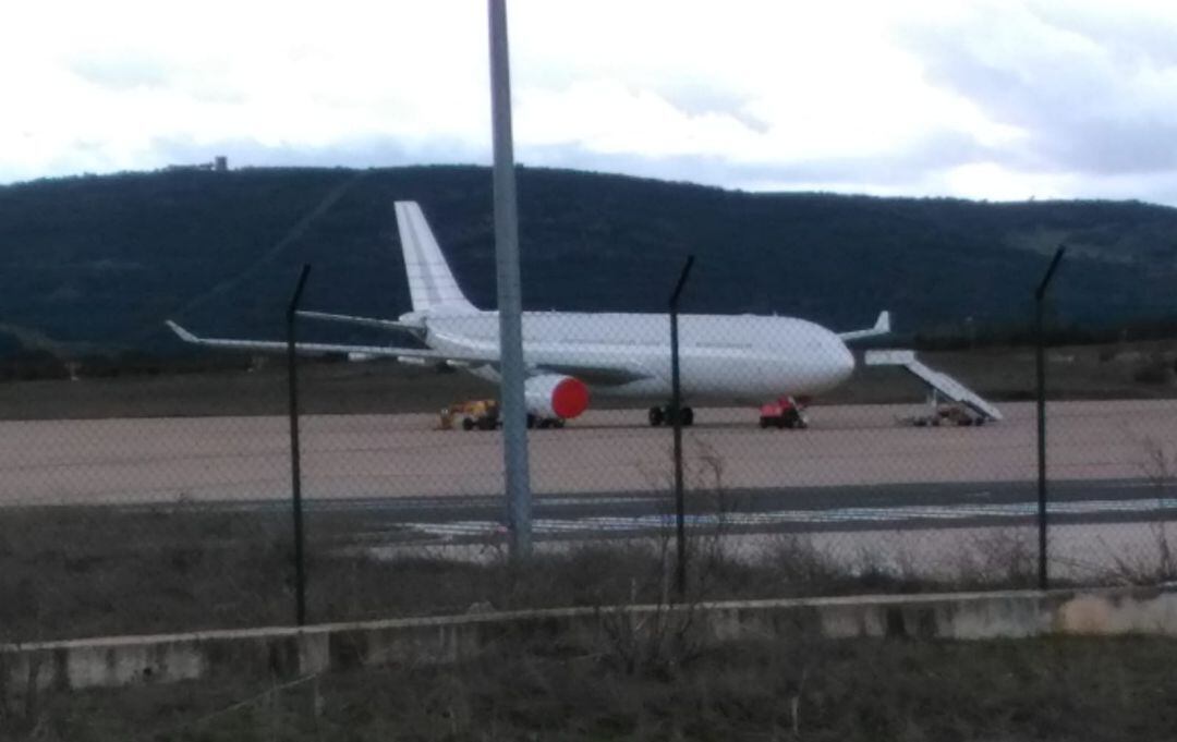 Aeronave en el Aeropuerto de Ciudad Real