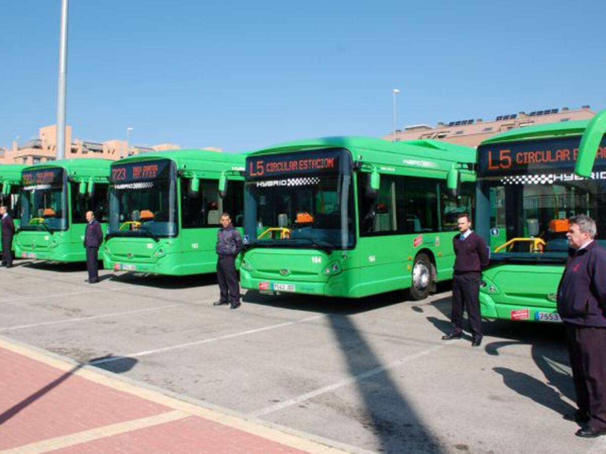 Todos los autobuses de Colmenar son ya híbridos