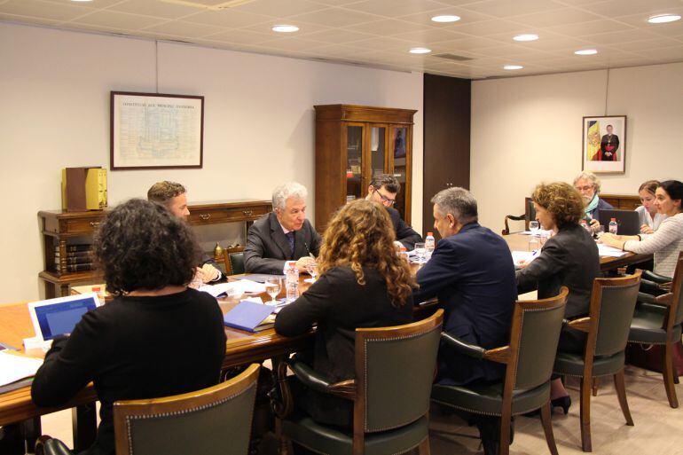 El ministre d'Afers Exteriors, Gilbert Saboya, reunit amb el cap negociador de l'acord d'associació del SEAE, Thomas Mayr-Harting.