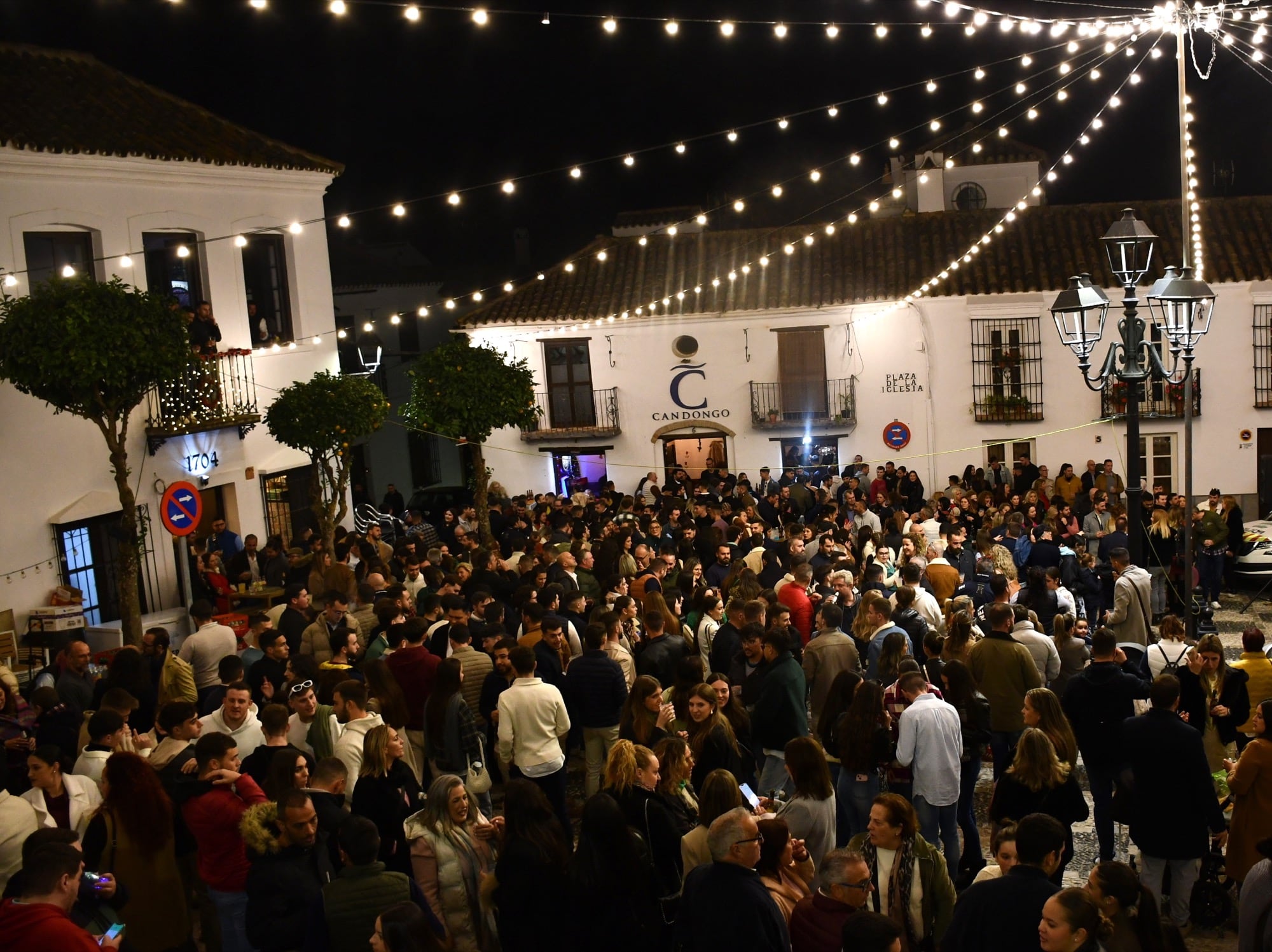 Ambiente nocturno en San Roque