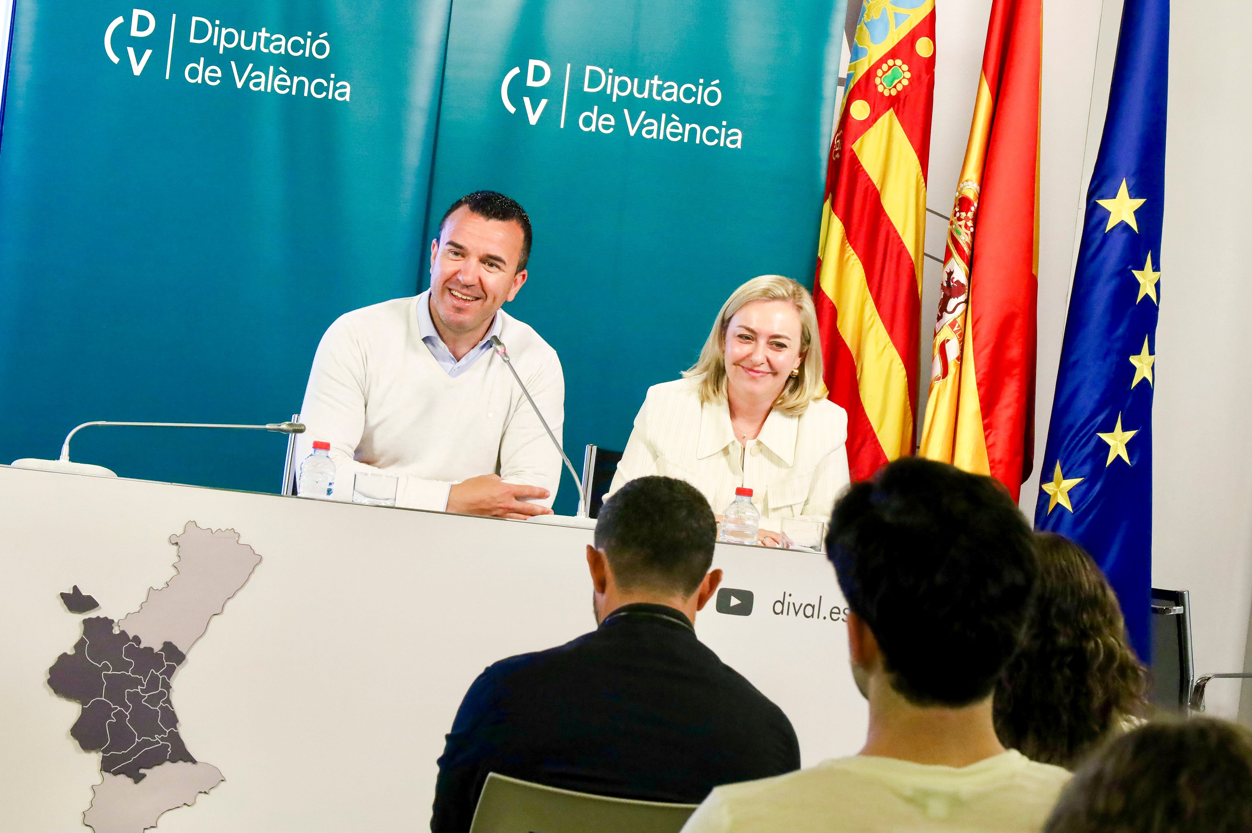 El presidente Mompó y la vicepresidenta Enguix