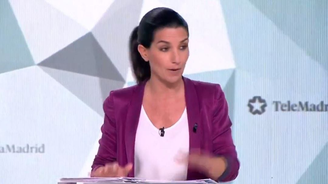 Rocío Monasterio, durante el debate