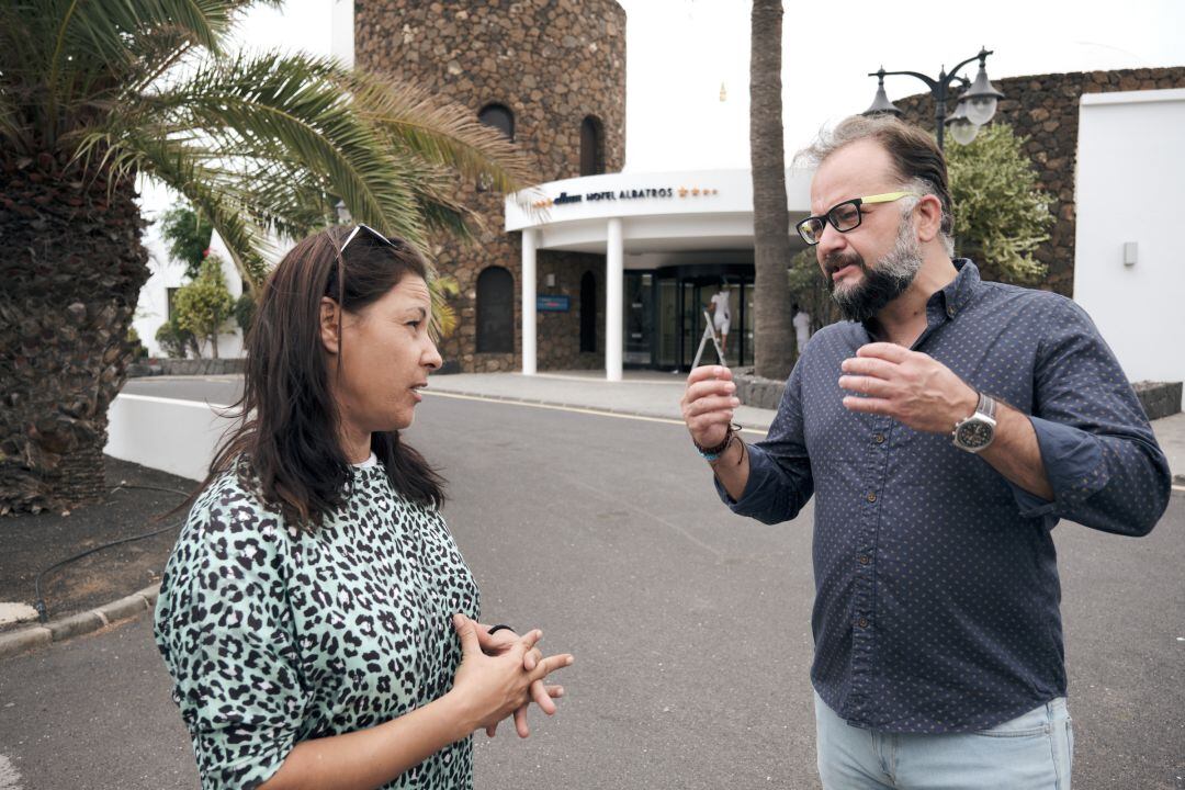 Miriam Barros y Jorge Peñas, consejeros de Lanzarote en Pie-Sí Podemos en el Cabildo de Lanzarote.