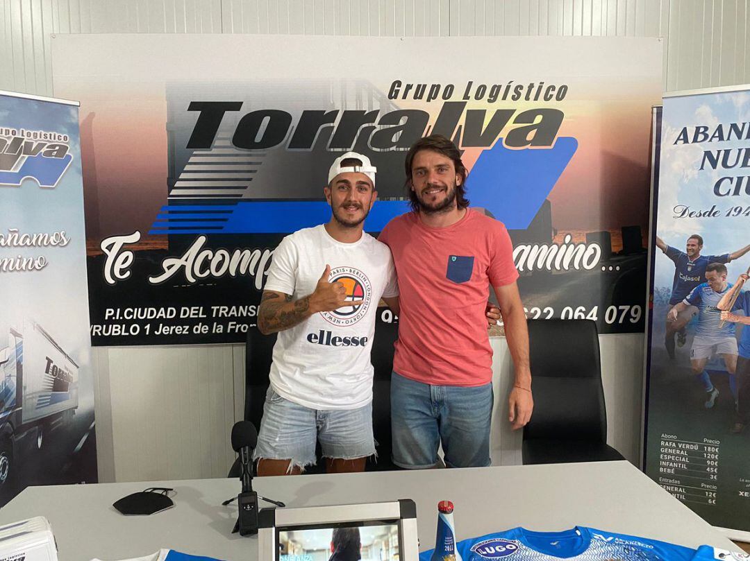 Migue García y Joselillo durante la presentación