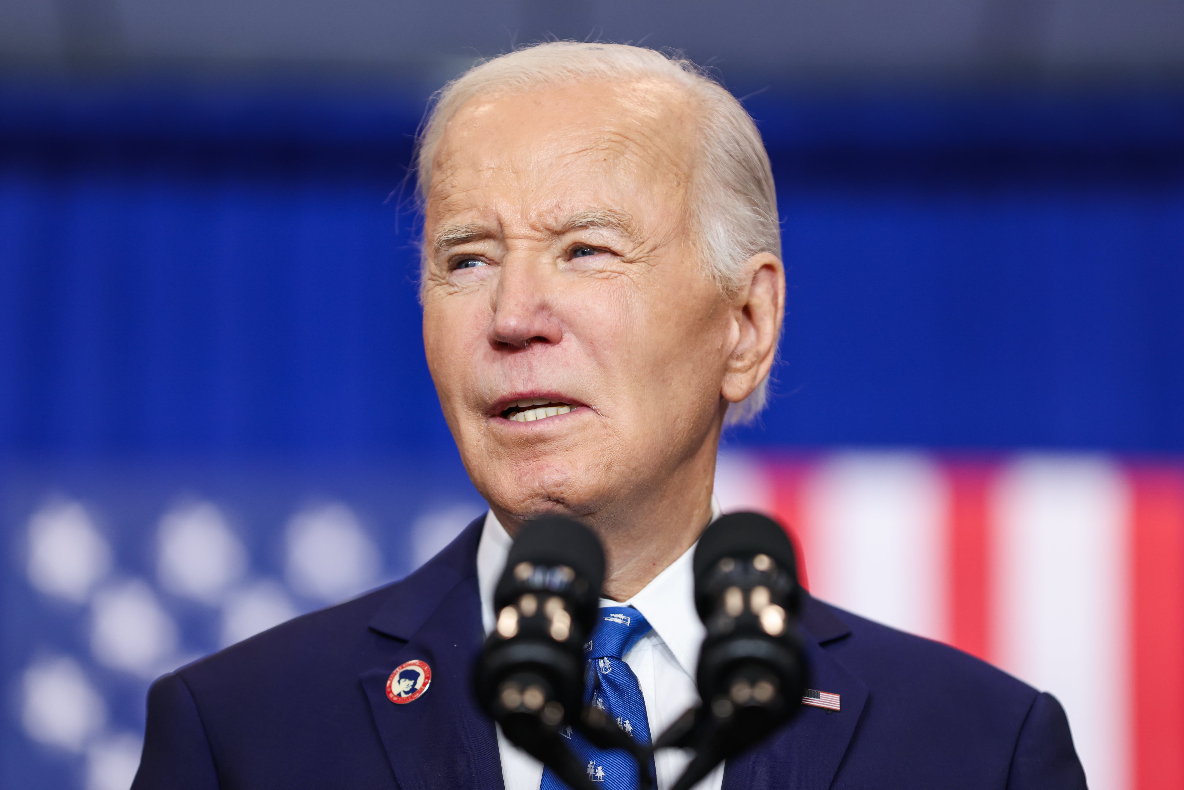 El presidente saliente de Estados Unidos, Joe Biden, en un acto en Washington este mes de diciembre