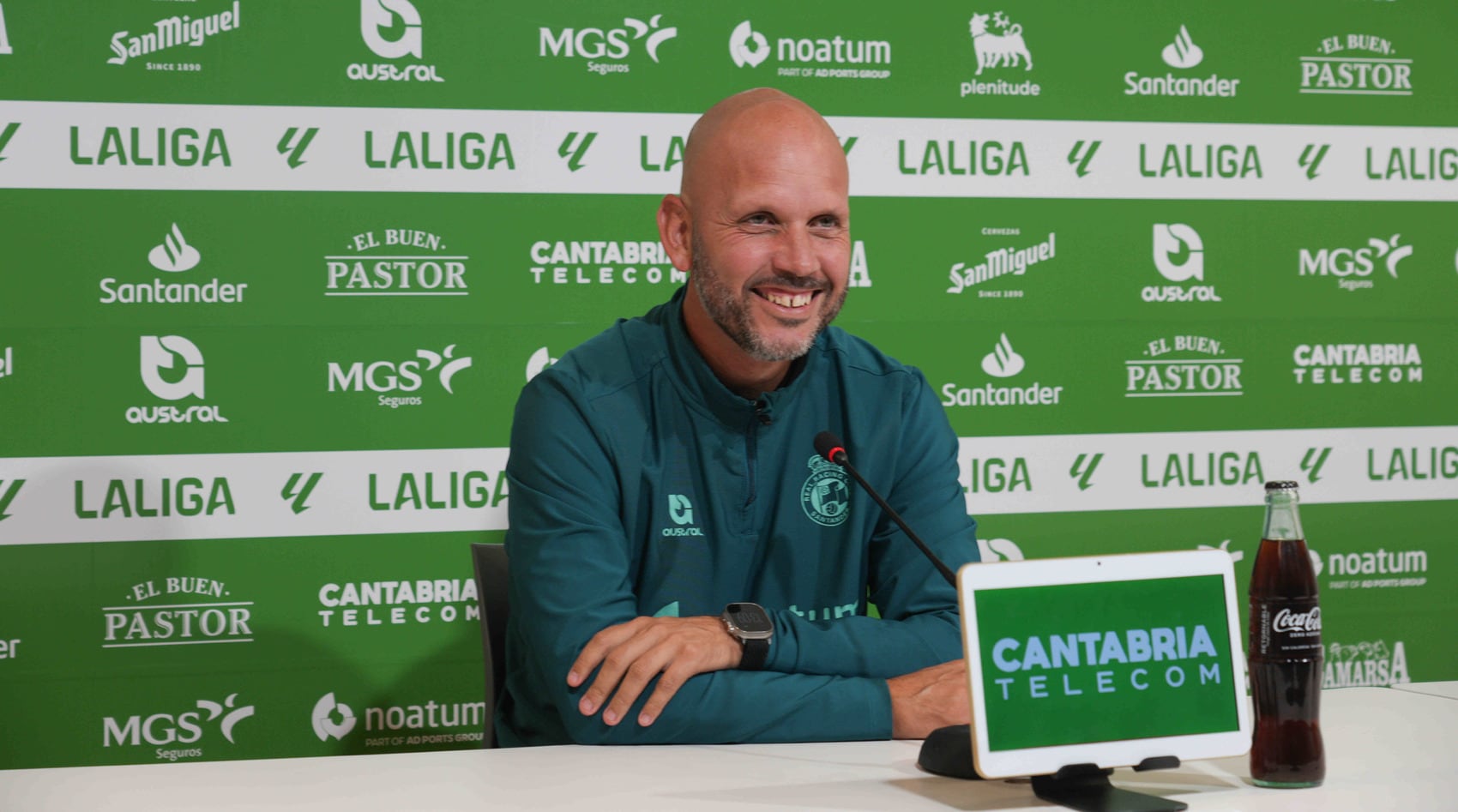 José Alberto López, en la previa contra el Castellón.