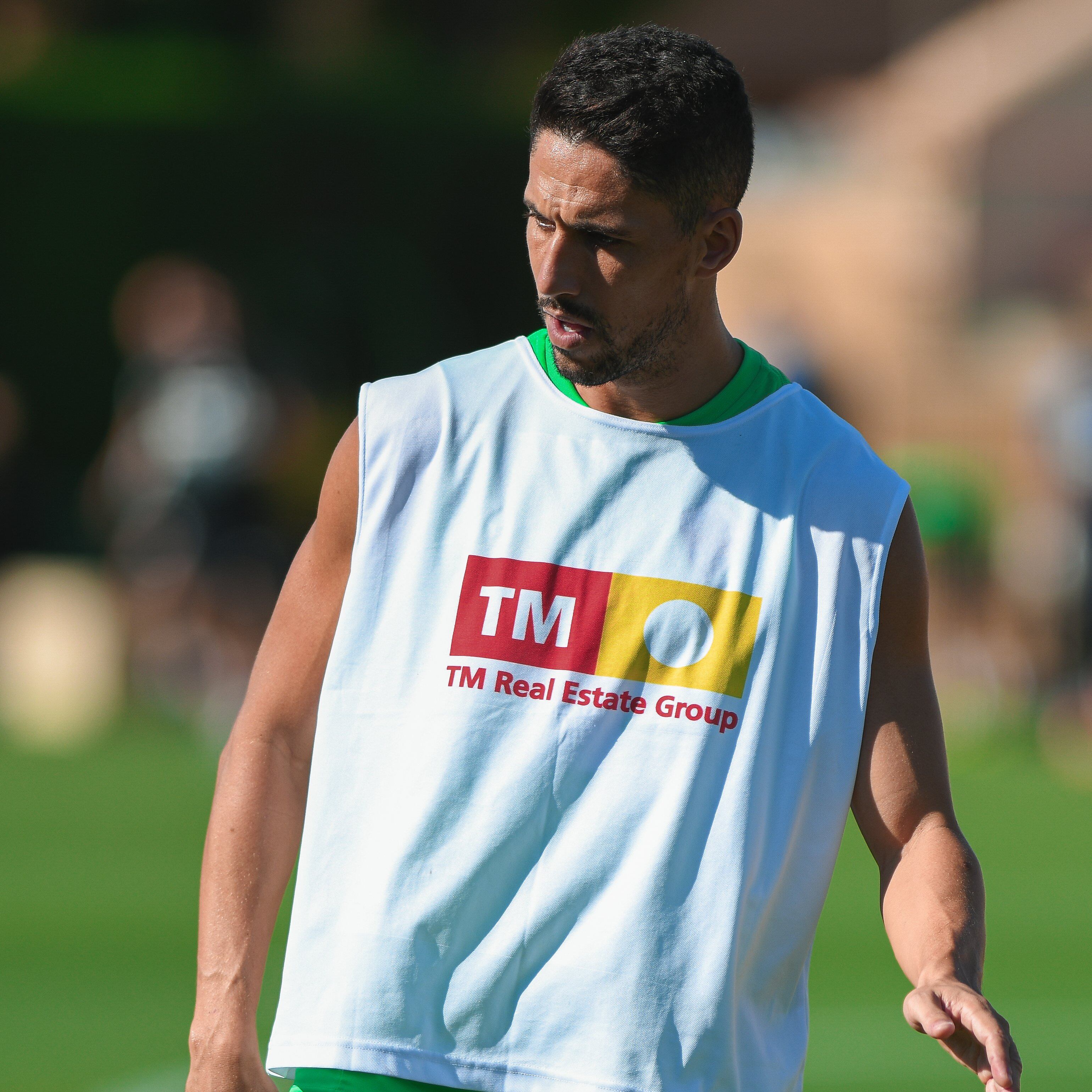 Fidel Chaves en un entrenamiento con el Elche esta temporada