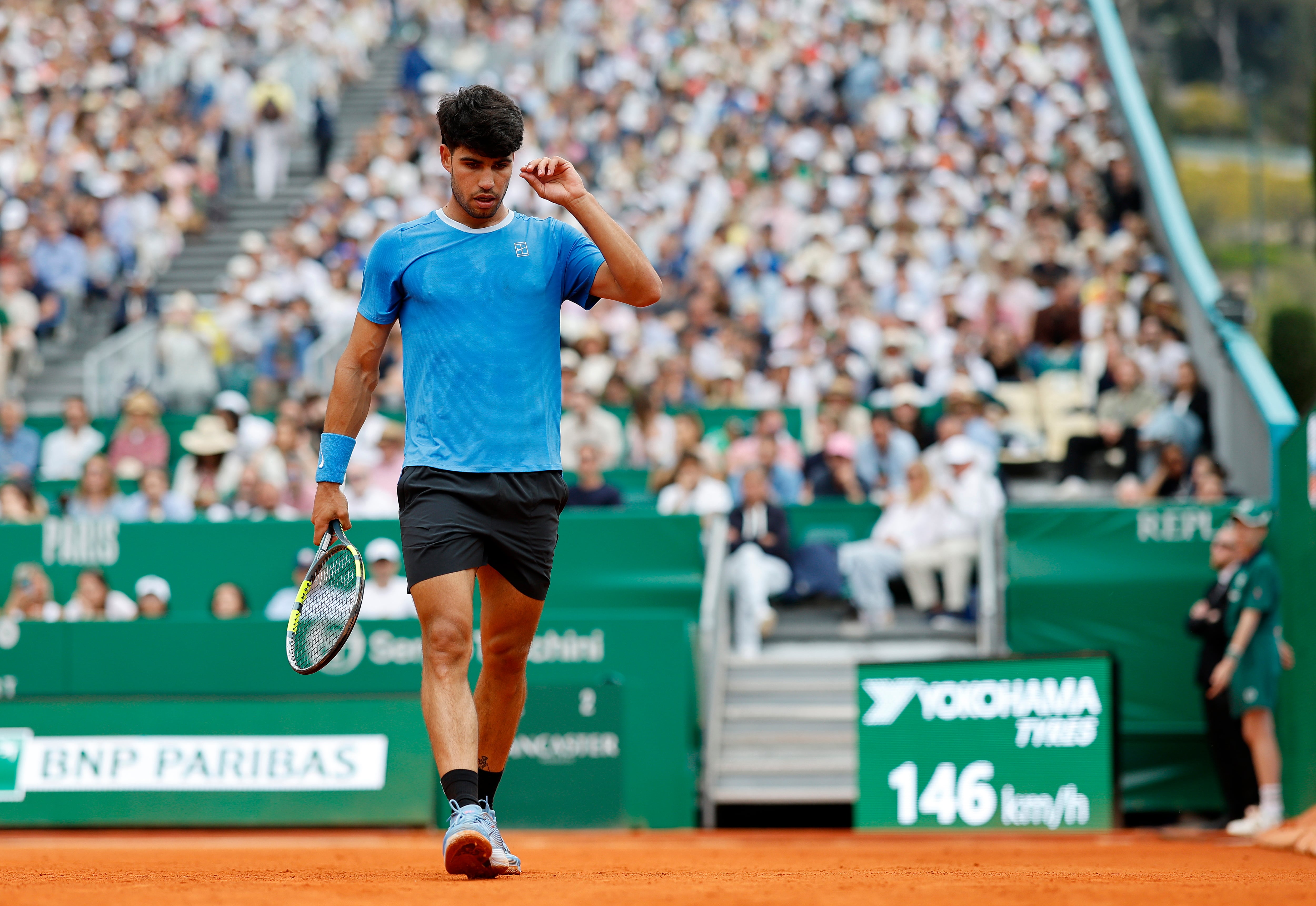 Carlos Alcaraz, en el Masters 1.000 de Montecarlo 2026