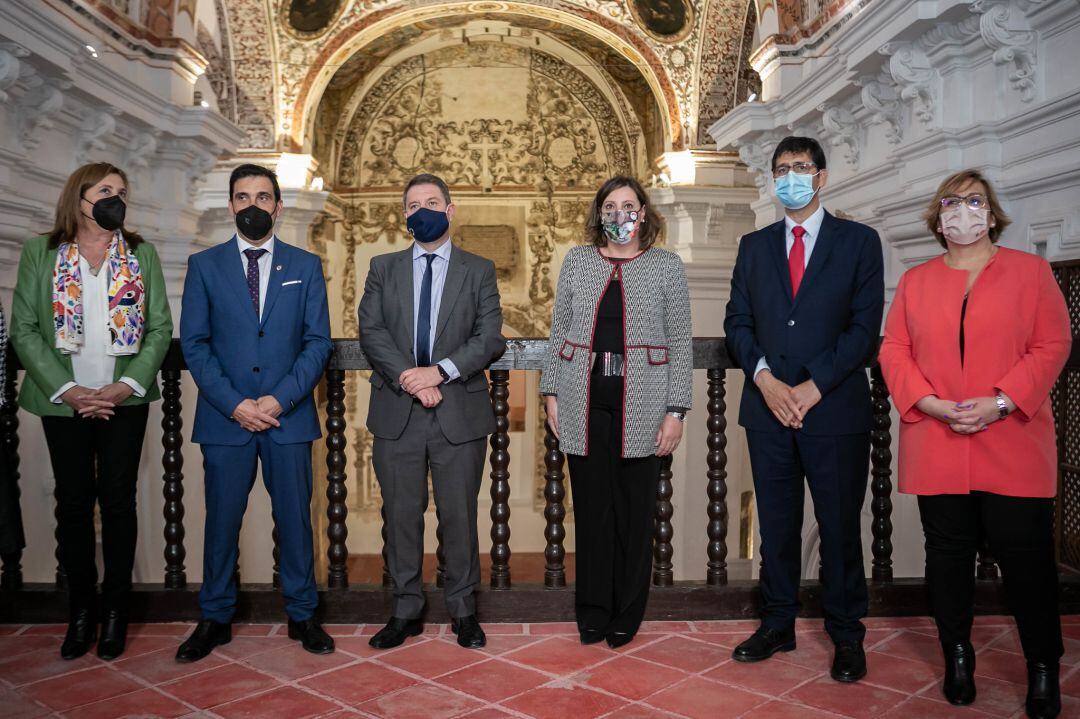 Un momento de la visita a la iglesia de San Agustín