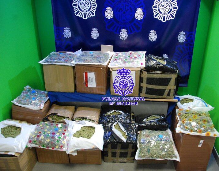 Parte de la marihuana intervenida en la operación &quot;Fular&quot;