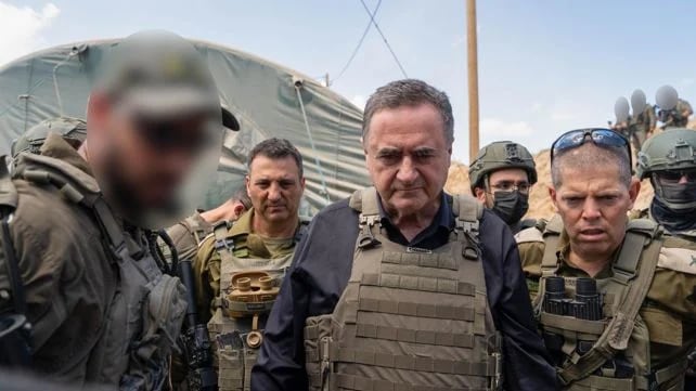 El ministro de Defensa, Israel Katz, en su visita a la Franja de Gaza