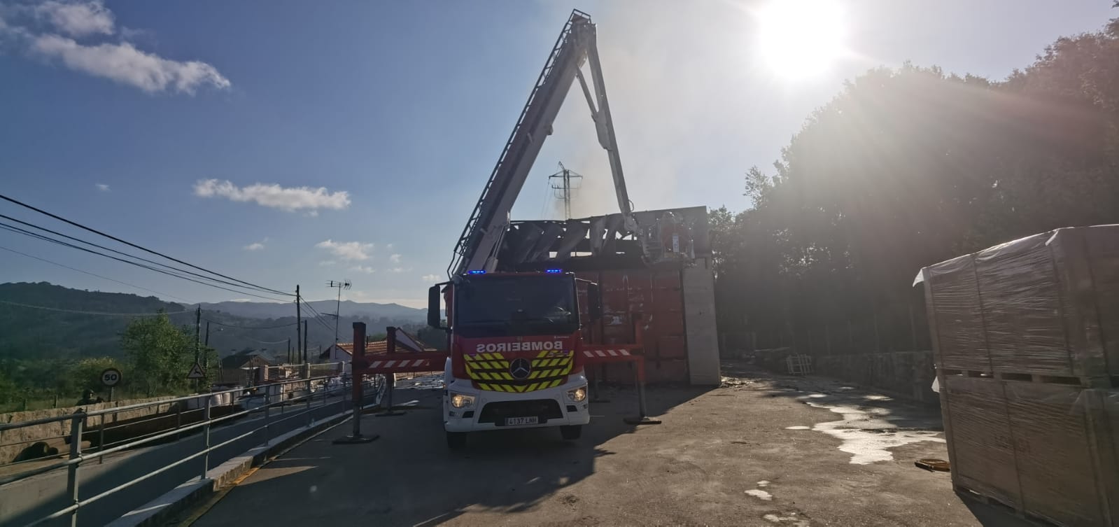 Bomberos incendio Mondariz