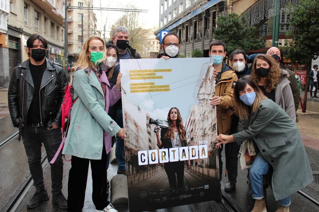 Directores y organizadores de la vigesimocuarta edición del Festival Cortada