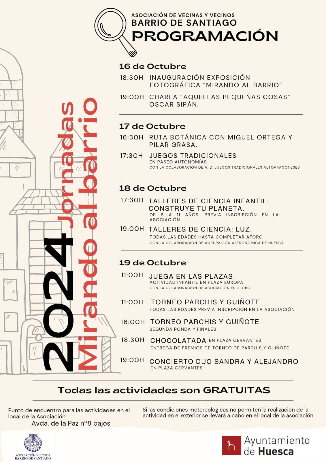 Jornadas mirando al barrio de Santiago