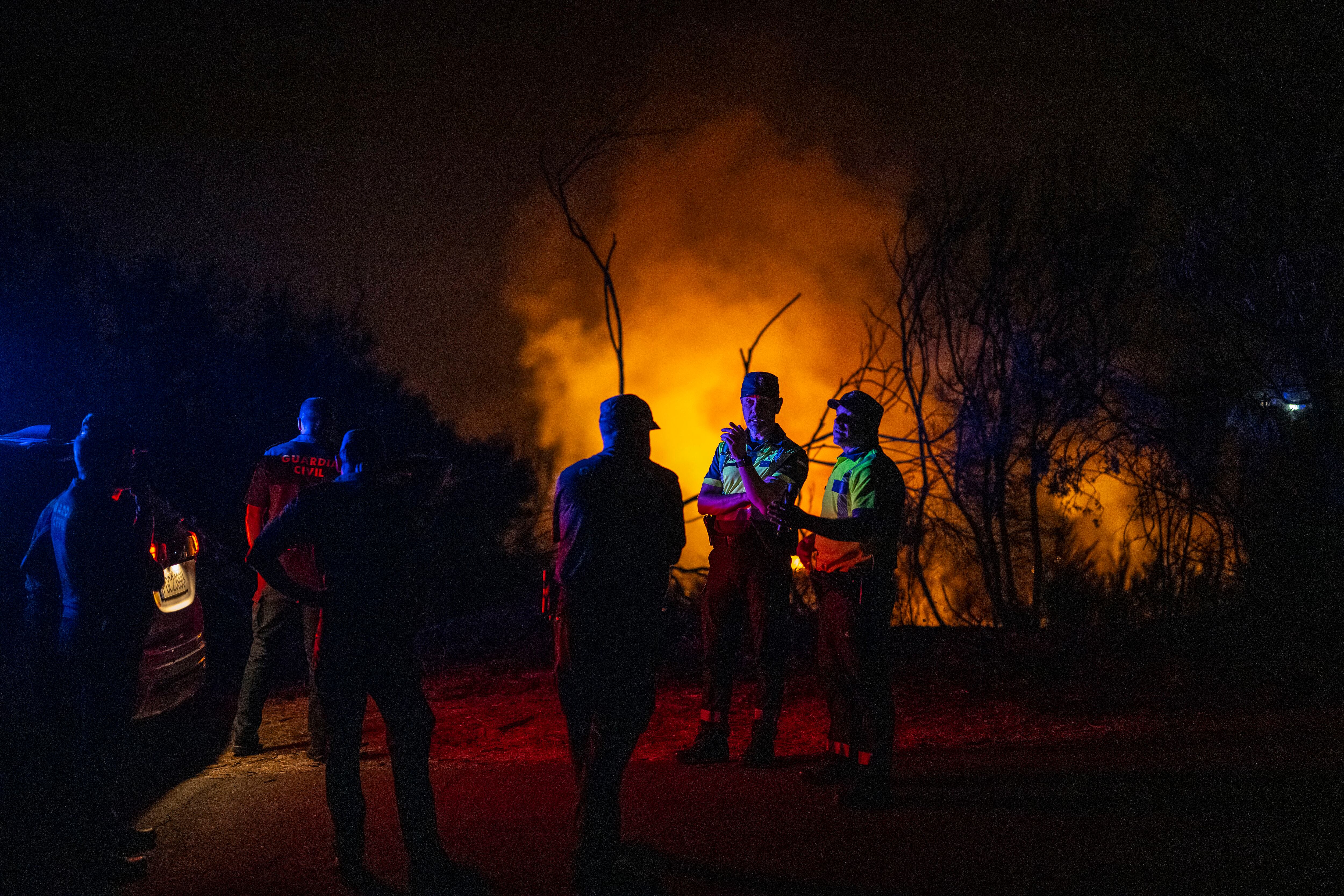 Un incendio en Galicia, en una imagen de archivo.