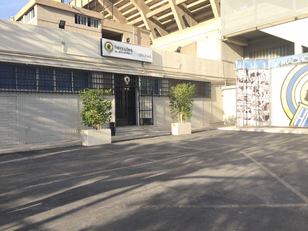 Oficinas del Hércules CF, en el Rico Pérez