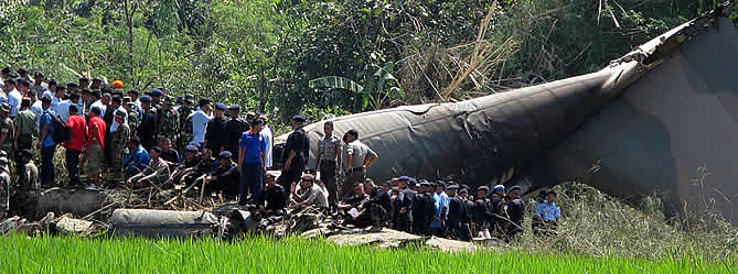 El aparato cubría la ruta entre Jakarta y la parte este de Java