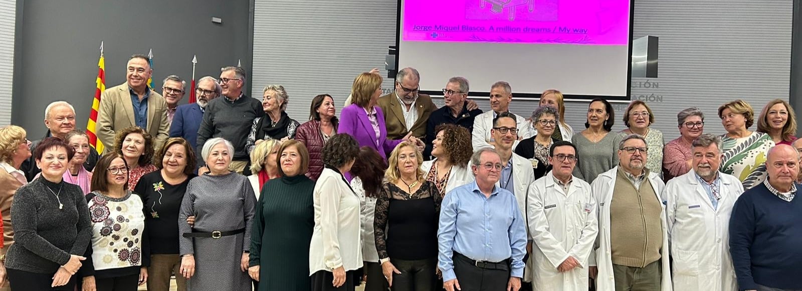 Homenaje a los jubilados del año del departamento de salud del Hospital General Universitario de Elche