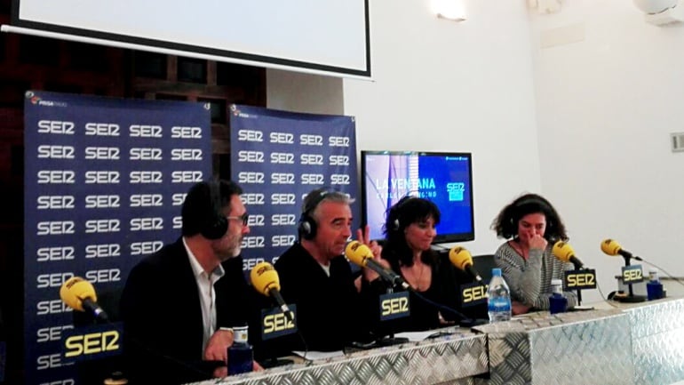 De izquierda a derecha, Miguel Lorente, Carles Francino, Marta Fernández y Chus Gutiérrez.