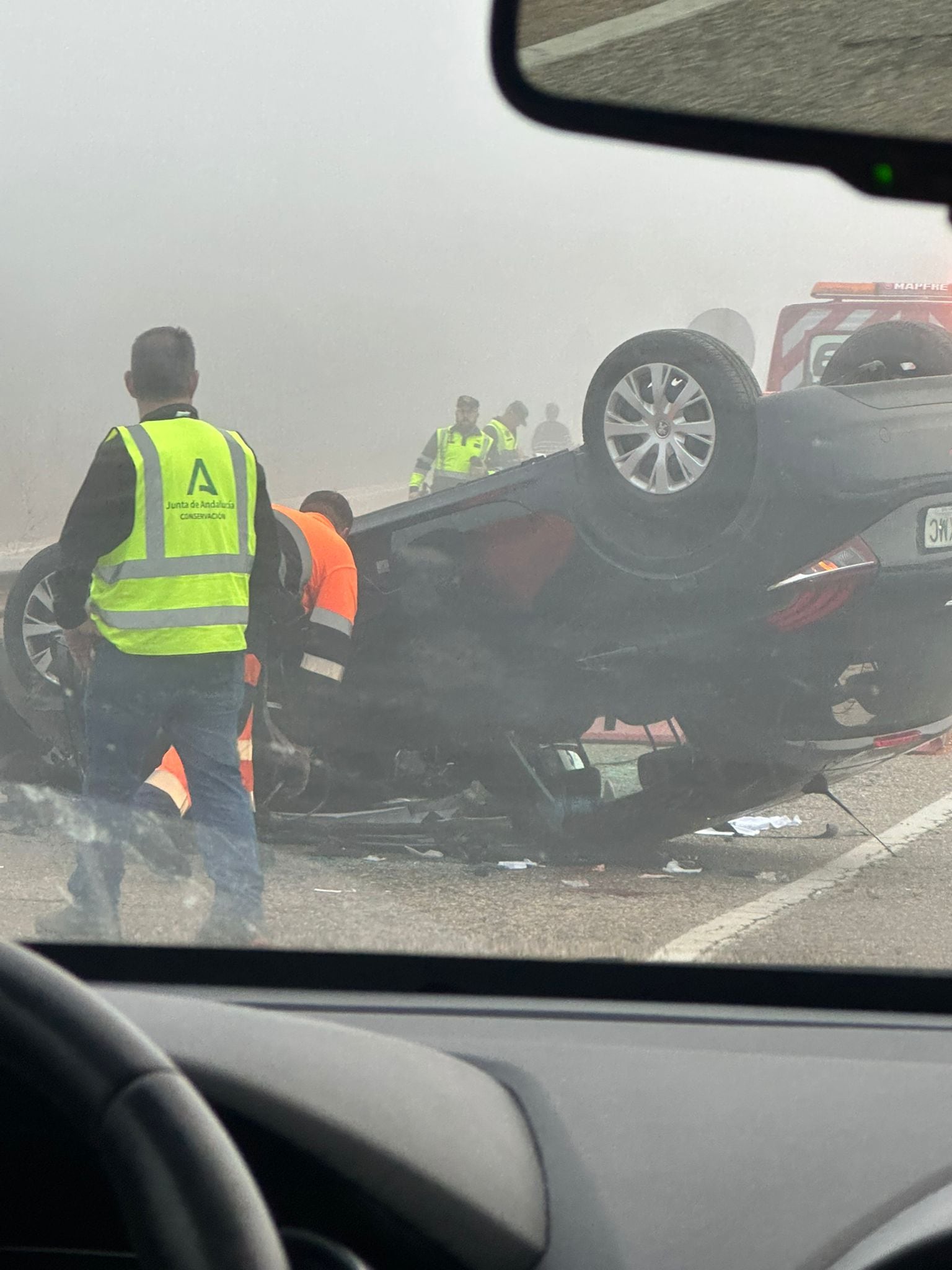 Accidente en la A312