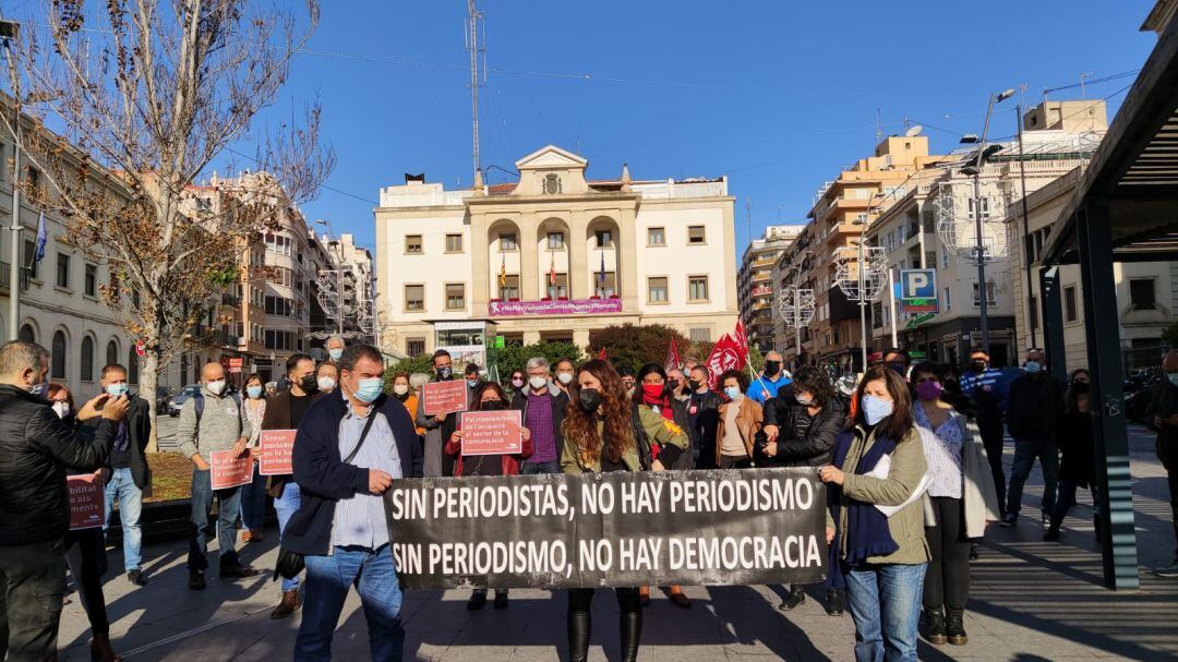 Concentración en defensa del Periodismo y contra la precariedad laboral